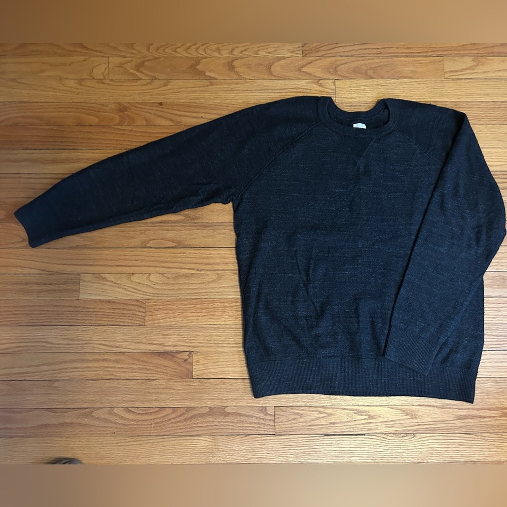 GAP Men's Dark Gray 100% Cotton Crewneck Sweater Size Large